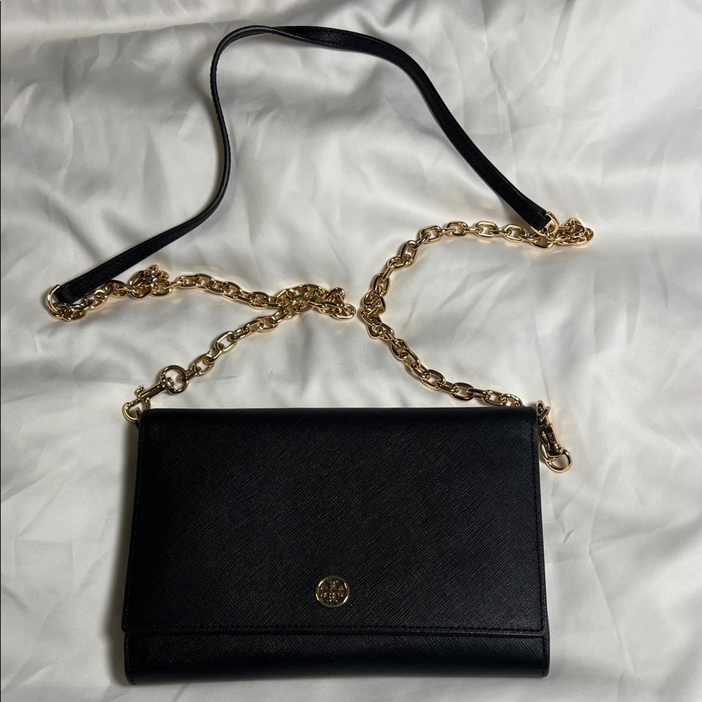 Tory Burch Robinson Chain Wallet Crossbody Bag